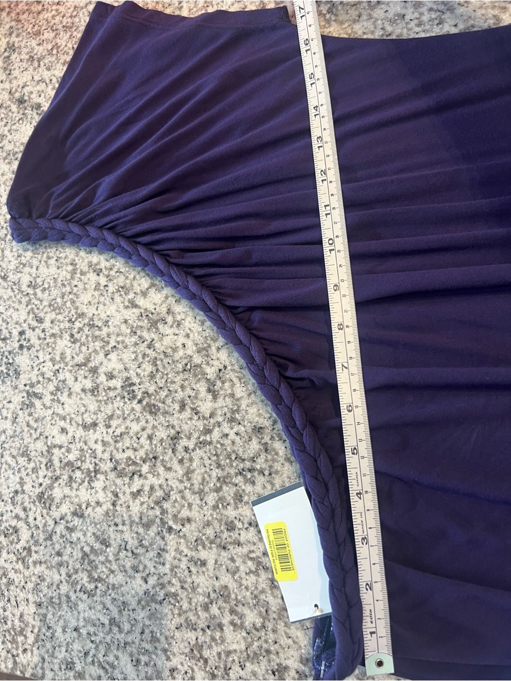 One-Shoulder Puple Top Size Large NEW - Picture 3 of 6